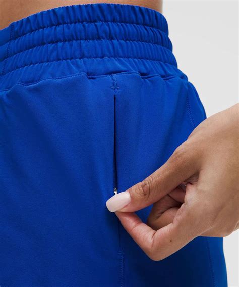 Lululemon Hotty Hot High Rise Lined Short 4 Galactic Cobalt Lulu