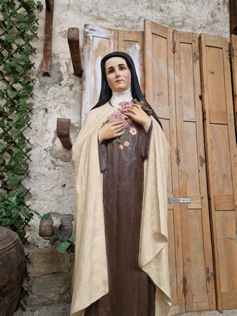 Life Size Religious Statue Saint Teresa Sculpture French Antique Etsy