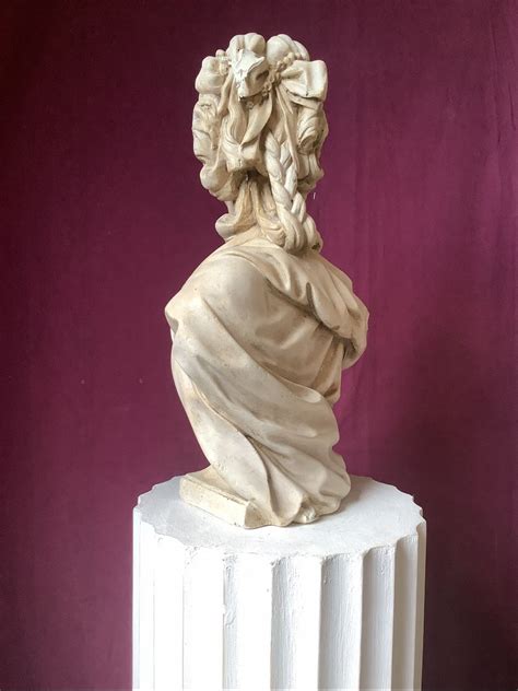 Proantic Plaster Bust Of Marie Antoinette After Boizot End Xix