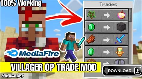 Minecraft But Villagers Trade Op Items Villager Trade Op Mod For