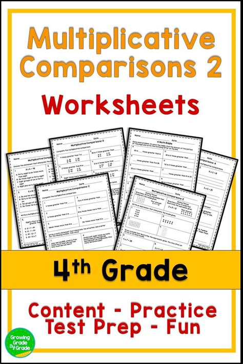 Multiplicative Comparison Th Grade