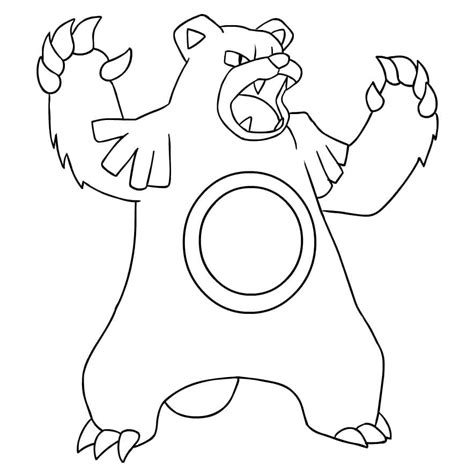 Teddiursa Pokemon Coloring Pages Dibujos Animados Para Colorear Porn