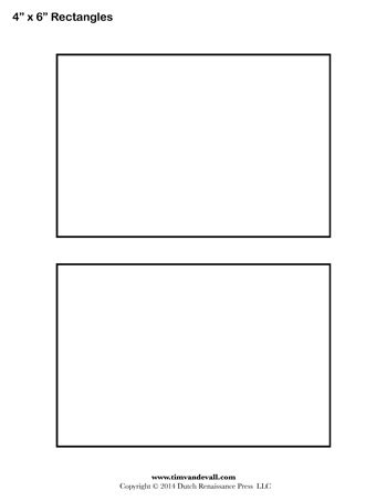 Rectangle Template Printable