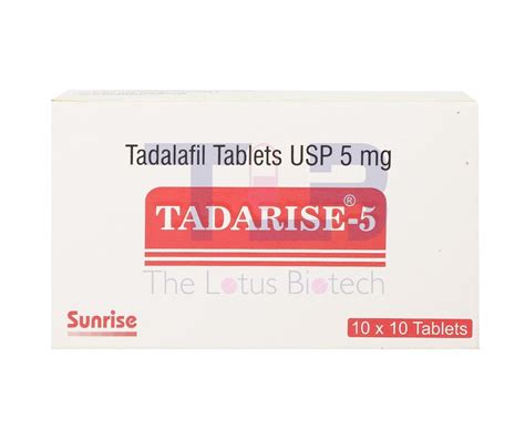 5mg Tadalafil Tablets Usp At Best Price In New Delhi By The Lotus