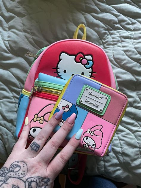 Hello Kitty And Friends Loungefly Color Block Mini Backpack Artofit