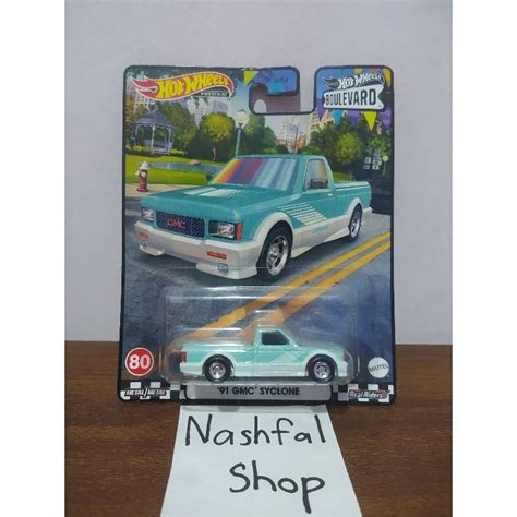 Hot Wheels Premium 91 GMC Syclone Green Boulevard Series 80 Shopee Malaysia