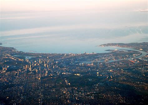 Melbourne Today Melbourne And Port Phillip Bay Aerial View