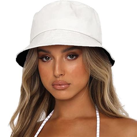 Yirtree Bucket Hats For Women Sun Beach Hat Reversible Teens Girls Wide