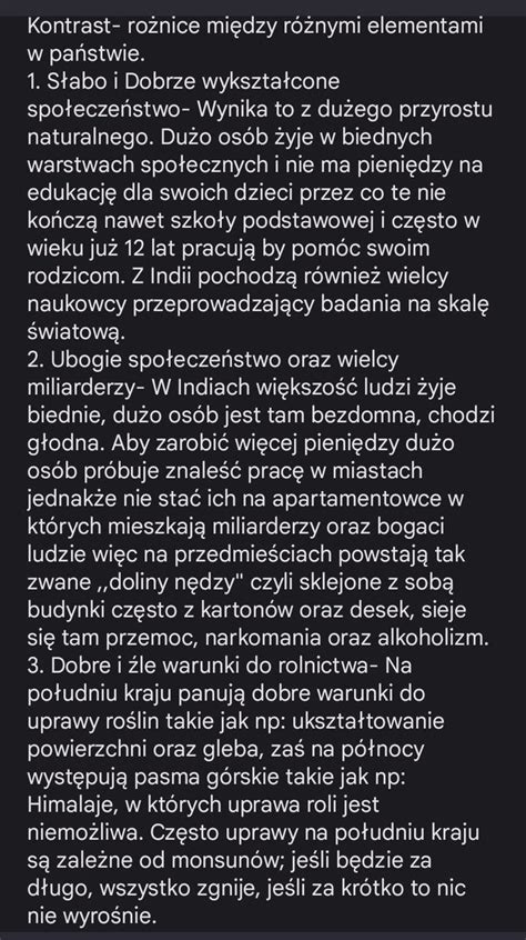 Czym są i na czym polegają kontrasty społeczno gospodarcze Indii Podaj