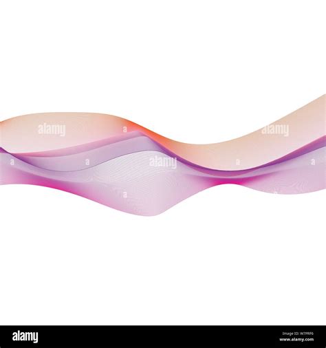 Abstract Smooth Color Wave Vector Curve Flow Motion Illustration Stock