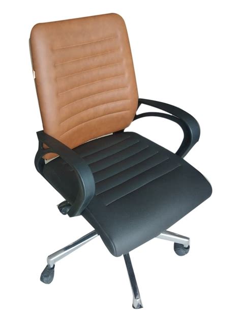 Iron And Nylon Leatherette High Back Office Revolving Chair At Rs