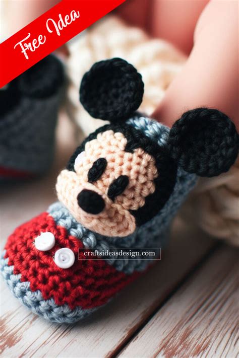 Character Crochet Booties Free Idea