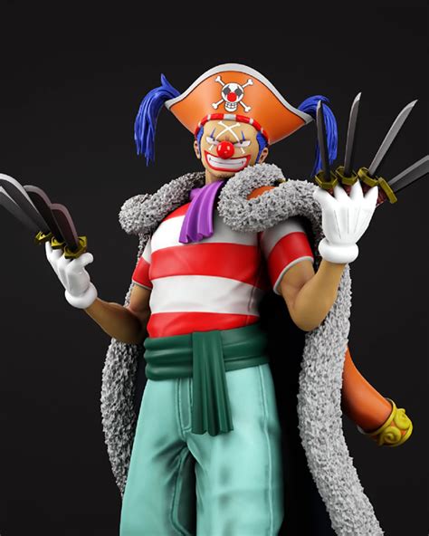 Buggy Pirates One Piece Statue Stl File 3d Print