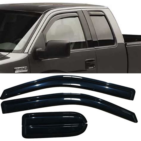 2004 2014 Ford F 150 Ext Cab Super Cab Supercab Extended Cab Acrylic Window Visors 4pc Set Wd