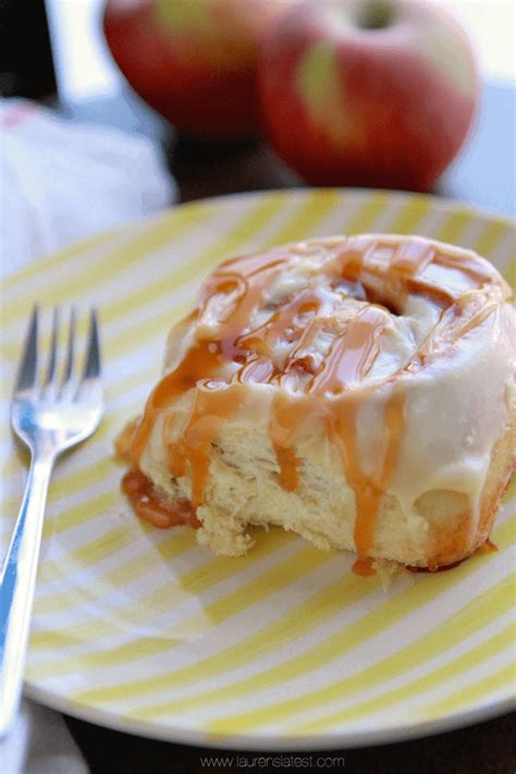 Caramel Apple Cinnamon Rolls Recipe Laurens Latest