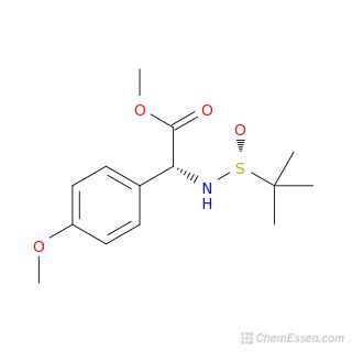 N Tert Butylsulfinyl 4 Methoxy D Phenylglycine Methyl Ester Structure