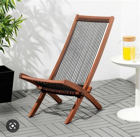 Ikea Foldable Outdoor Chair Furniture Home Living Outdoor Furniture