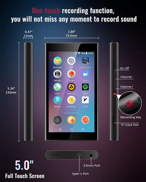 Buy Mp Player With Bluetooth And Wifi Pecsu Gb Full Touchscreen