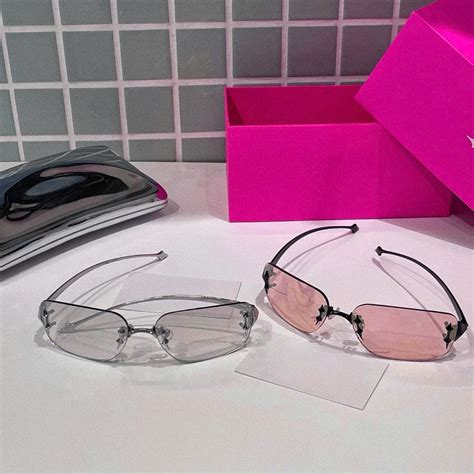 Mắt Kính Mát Nam Nữ TTL Tròng Kính Mắt Không Viền Chống Nắng Gọng Kính Kim Loại Hot Trend