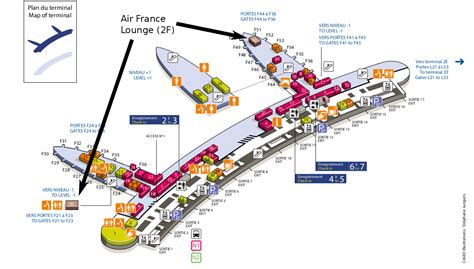 cdg - Location of Air France's lounges in Paris Charles de Gaulle ...