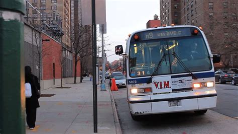 Mabstoa Bus Kips Bay Bound Rts 5073 M9 Bus At Ave C And E 14th St