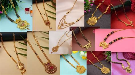 Latest Gold Mangalsutra Designs With Weight And Price L Gold