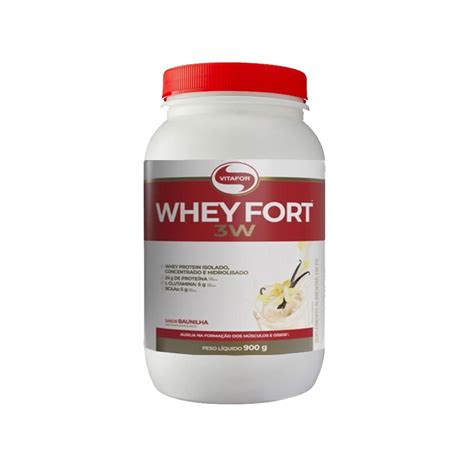 Whey Fort W G Baunilha Vitafor Produtos Naturais E Suplementos