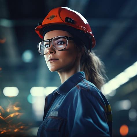 Premium Photo Professional Heavy Industry Engineer Female Work Ai