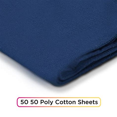 50 Cotton 50 Polyester Fitted Sheets Rainbow Textile