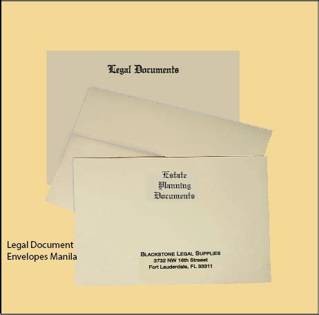 Legal Document Envelopes - Blackstone Legal & Will Supplies