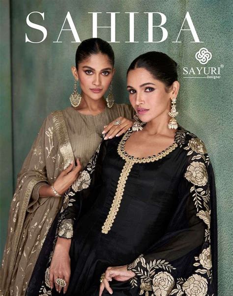 Sayuri Fashion SAHIBA Silk With Long Heavy Wedding Wear Readymade Suits