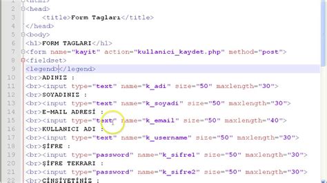 016 Html Form Taglari Fieldset Legend Youtube