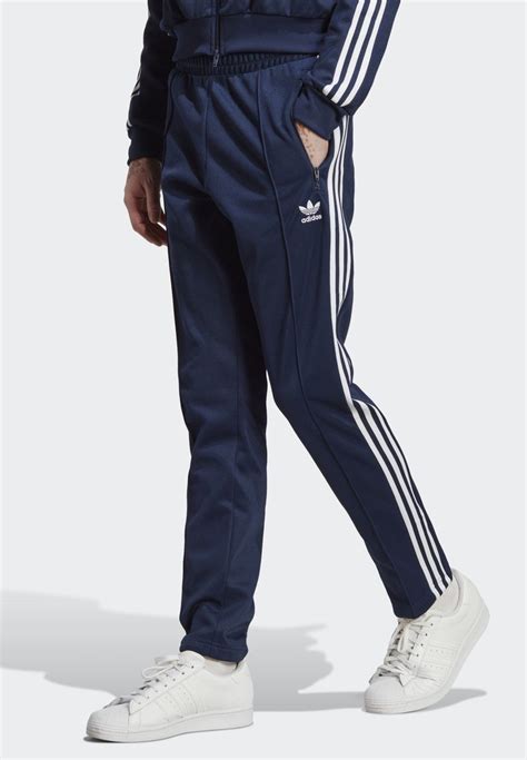 Adidas Originals Beckenbauer Tracksuit Bottoms Night Indigodark Blue Uk