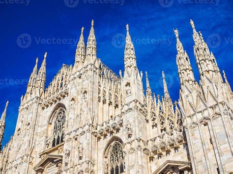 Hdr Duomo Di Milano Milan Cathedral 9839521 Stock Photo At Vecteezy