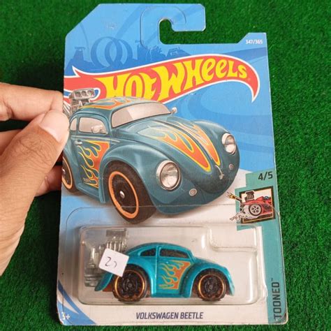 Jual Hot Wheels Hotwheels Volkswagen VW Beetle Kodok Bee Beetle Tooned Tosca Hijau Green Bantet