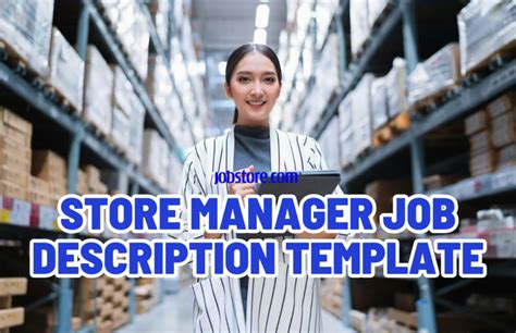 Store Manager Job Description Template Jobstore Careers Blog