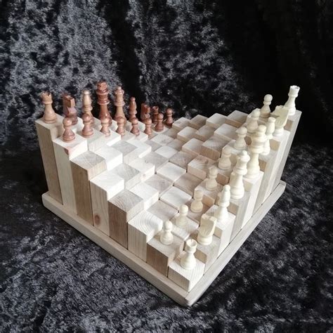 3D Chess Board | Unique Chess Set | Chess Set