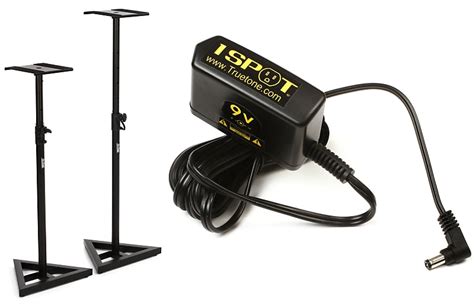 On Stage SMS6000 P Studio Monitor Stands Bundle With Truetone Reverb