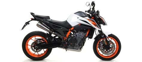 Terminale Racing Arrow Pro Race Twin Titanio Fondello Titanio Per KTM