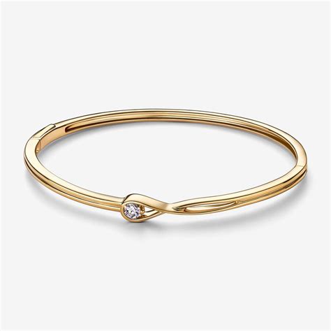 Pandora Infinite Lab-grown Diamond Bracelet and Ring Set 0.50 ct tw 14k Gold