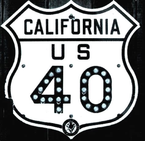 California Us Highway 40 Aaroads Shield Gallery