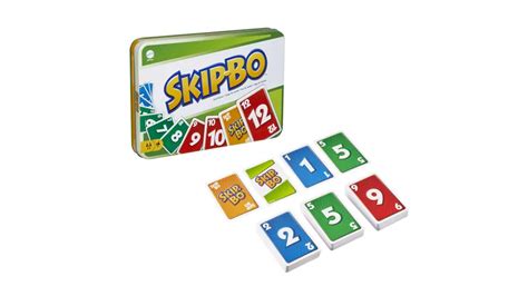 Mattel Games SKIP BO Deluxe Metallbox Kartenspiel Familienspiel