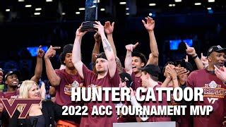 Virginia Tech S Hunter Cattoor Named The Acc Men S Basketball