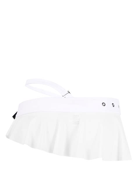 POSTER GIRL White Sheer Bikini Mini Skirt Browns