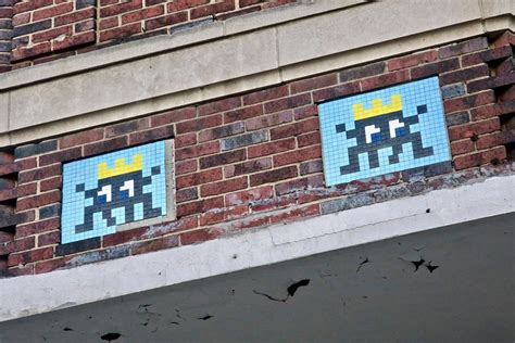 Invader New York Ny Tile Street Art By Invader Seen At Flickr