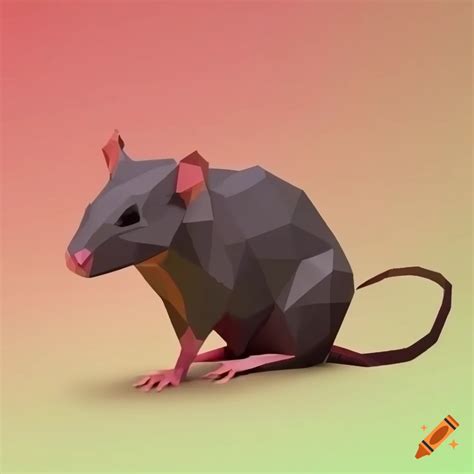 Low Poly Rat On Craiyon