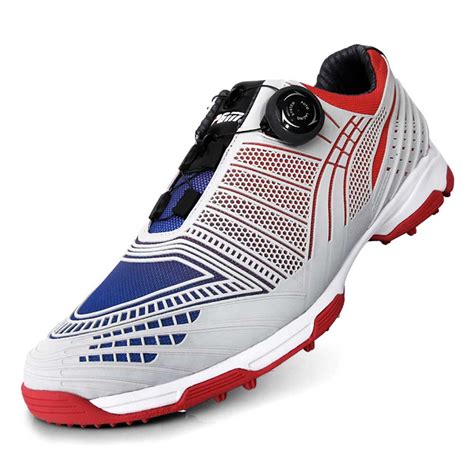 Lesmart Waterproof Spike Men Golf Shoes with BOA Lace System ...