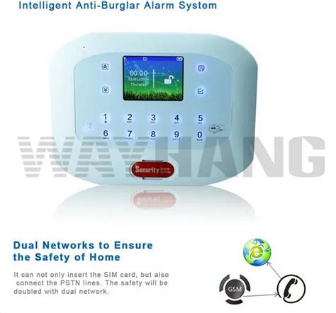 Intelligent Rfid Card Wireless Alarm System Gsm Pstn Smart Burglar