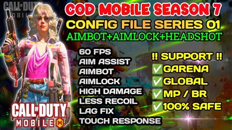 New Update Season Cod Mobile Aimbot Aimlock Config File Data