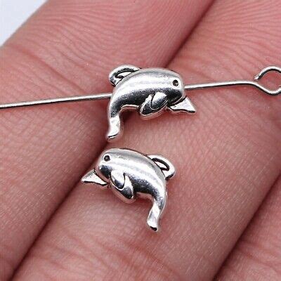 Free Ship Pcs Antique Silver Dolphin Charms Pendant X Mm C